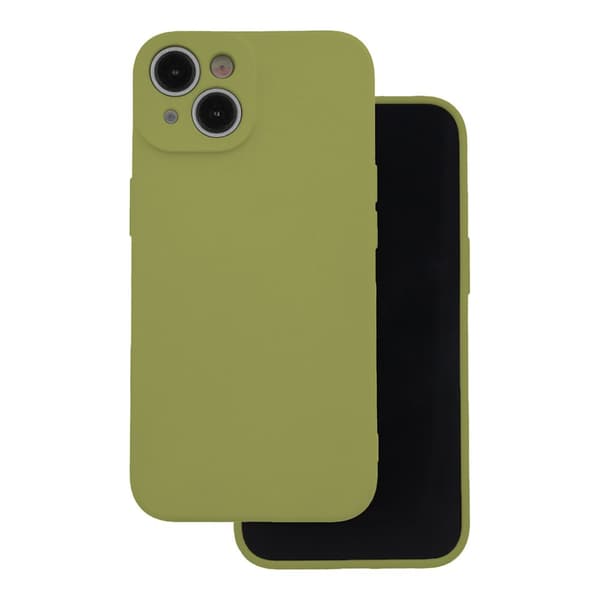 Silikonskal för iPhone 15 Plus 6,7" - Olive