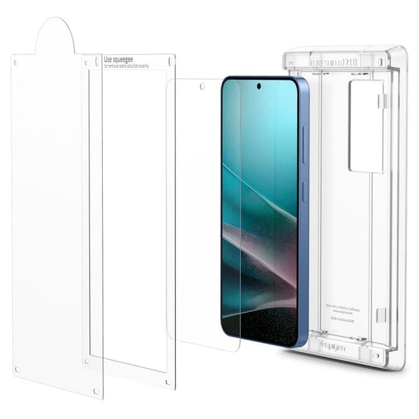 Spigen Elite Shield \"Ez Fit\" för Samsung Galaxy S25 transparent