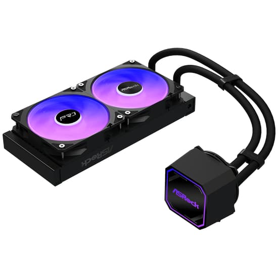 Asrock Pro 240 ARGB kölesystem 1-pack svart 120 mm svart