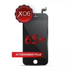 LCD-enhet med stålplatta för iPhone 6S Plus (Eftermarknad Plus-kvalitet: XO6) (Svart)