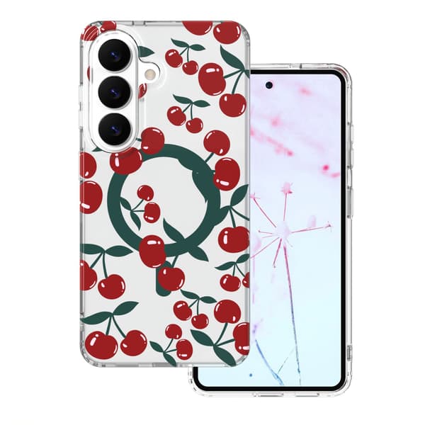 Cherry Mag skal för Samsung Galaxy S26 transparent transparent