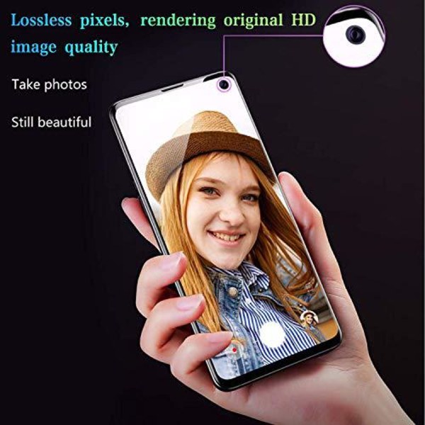 2 st hög kvalitet  heltäckande plexiglas för Samsung s10 E