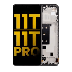 OLED Assembly With Frame For Xiaomi 11T / 11T Pro (Refurbished) (Meteorite Gray)