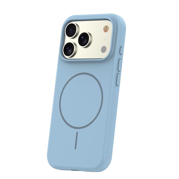 Silikon tunt Mag-skal för iPhone 17 Pro / 18 Pro ljusblå blå