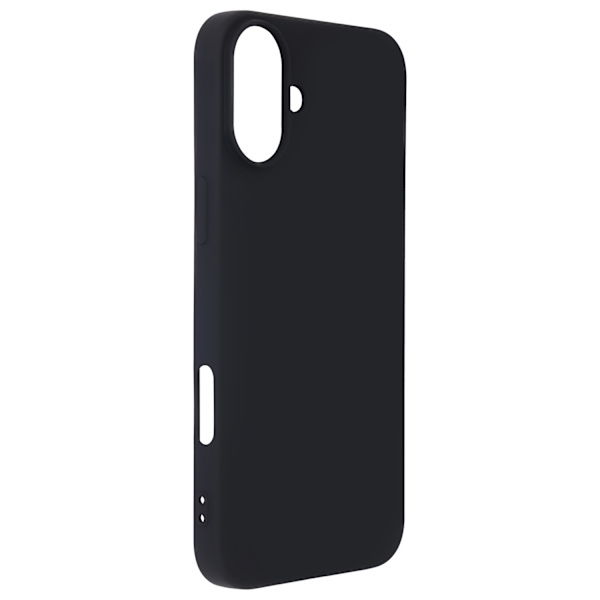 Satin Flex iPhone 16 Plus-fodral svart
