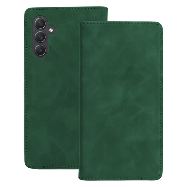 Smart Suede-fodral för Samsung Galaxy A14 4G grön