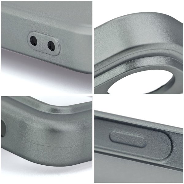 METALLIC Fodral för IPHONE 14 plus grå grå