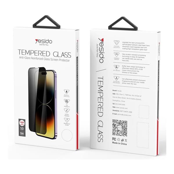 YESIDO PRIVACY GLASS för IPHONE 14 TG02