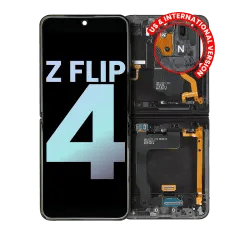 Inner OLED Assembly With Frame For Samsung Galaxy Z Flip 4 5G (US & International) (Service Pack) (Navy)