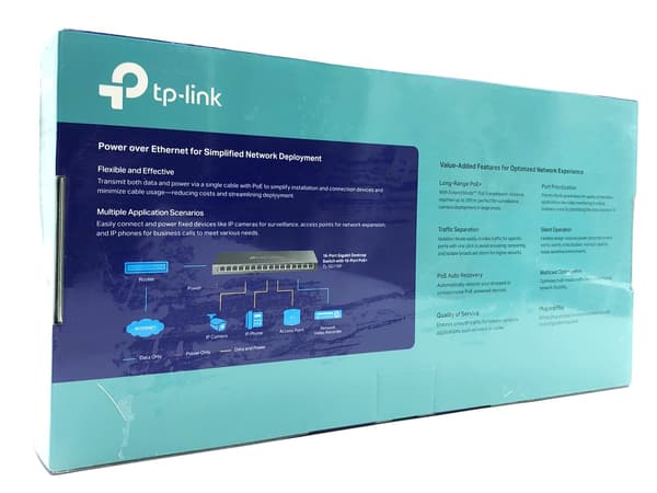 TP-Link TL-SG116P V1 Switch 16-porte Gigabit PoE+