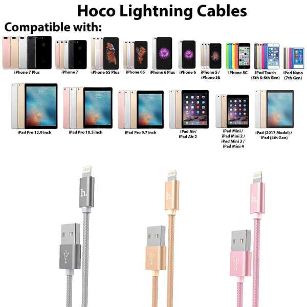 Hoco Lightning IPhone USB-kaapeli LED-näytön ajastimella
