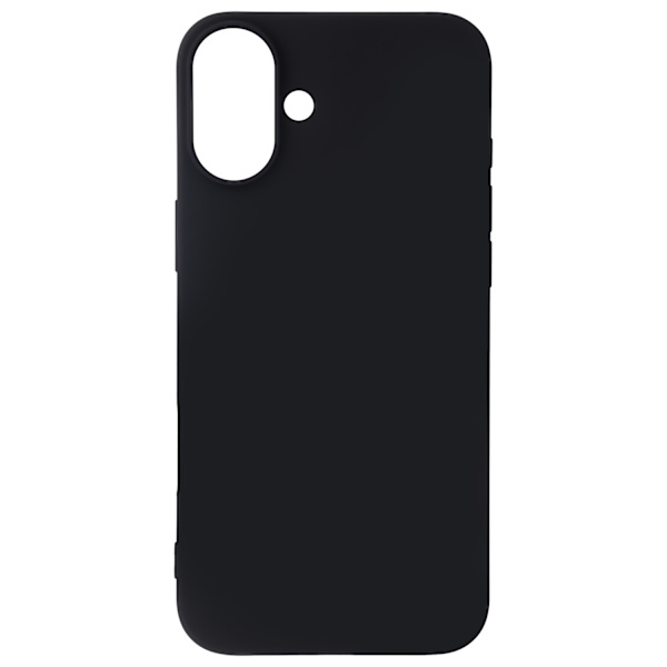 Satin Flex iPhone 16 Plus-fodral svart