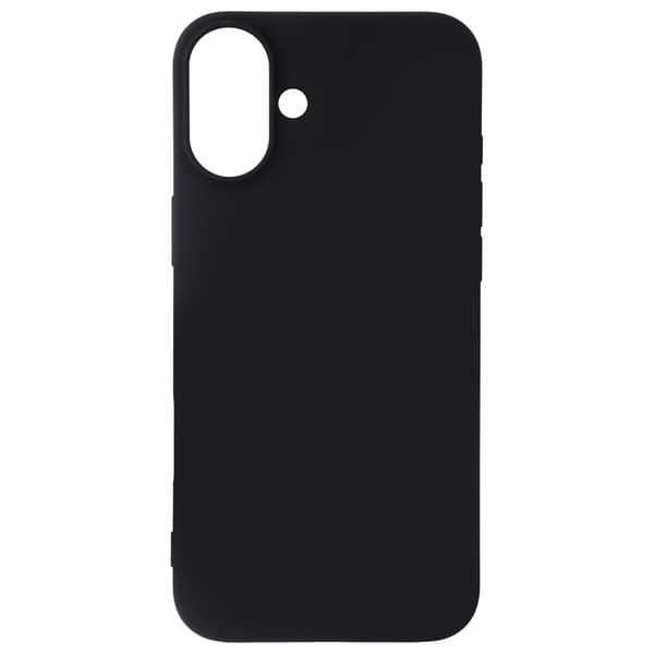 Satin Flex iPhone 16 Plus skal svart