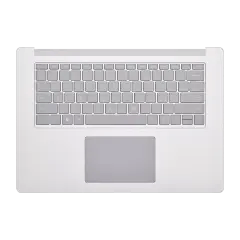 Toppfodral med tangentbord (ANSI US) för Microsoft Surface Laptop 3 15\" (1872 / 1873) (Silver) silver