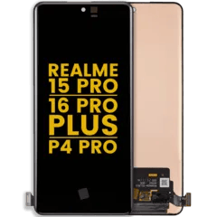 OLED-enhet utan ram för Realme 15 Pro / 16 Pro+ / P4 Pro (renoverad) (alla färger)