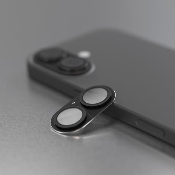 Etteri fullt kameralinsskydd för iPhone 17 svart