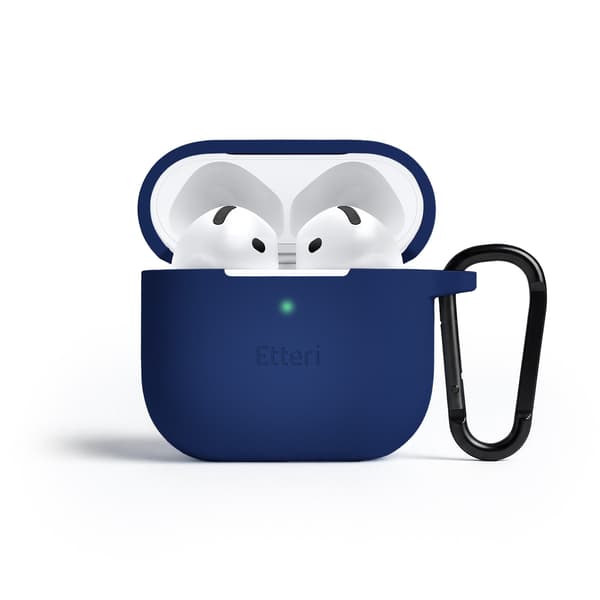 Etteri silikonfodral för AirPods 4 mörkblå