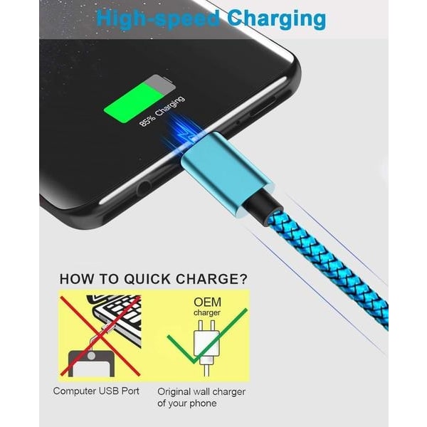 2 st hög kvalite 1 m iphone kabel svart