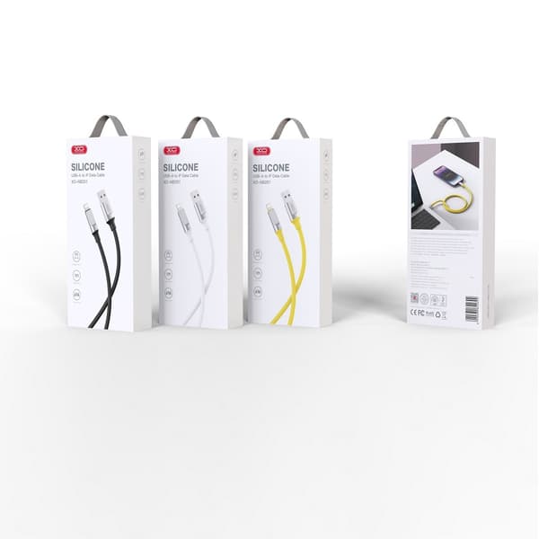 XO-kabel NB251 USB - Lightning 1,0 m 6A svart svart