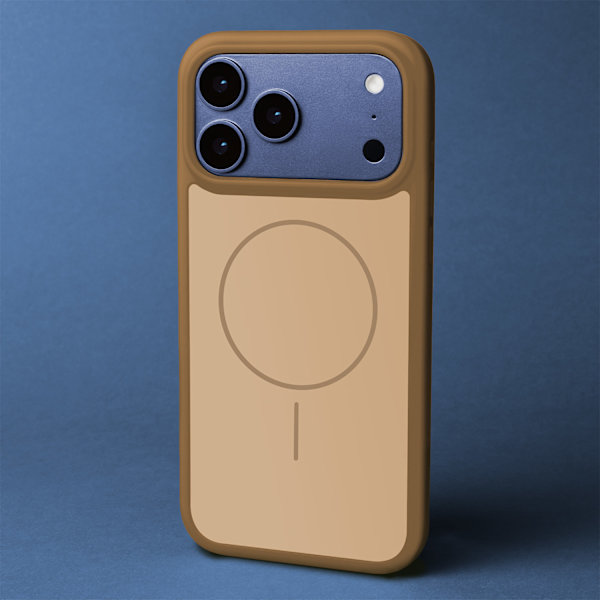 Frame Thin Mag-fodral för iPhone 14 6,1\" brun