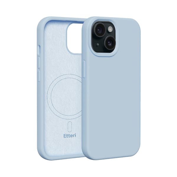 Etteri Silicone Mag skal för iPhone 14 ljusblå blå