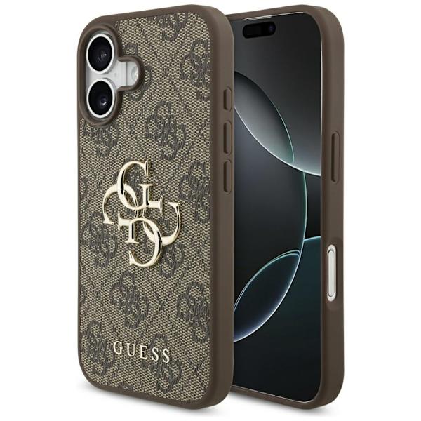 Guess 4G Big Logo Case for iPhone 17 Brown