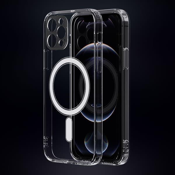 Anti Shock 1,5 mm Mag skal för iPhone 16 transparent kameraskydd