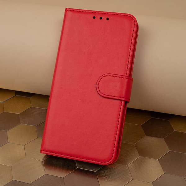 Smart Classic fodral för Realme 16 5G röd