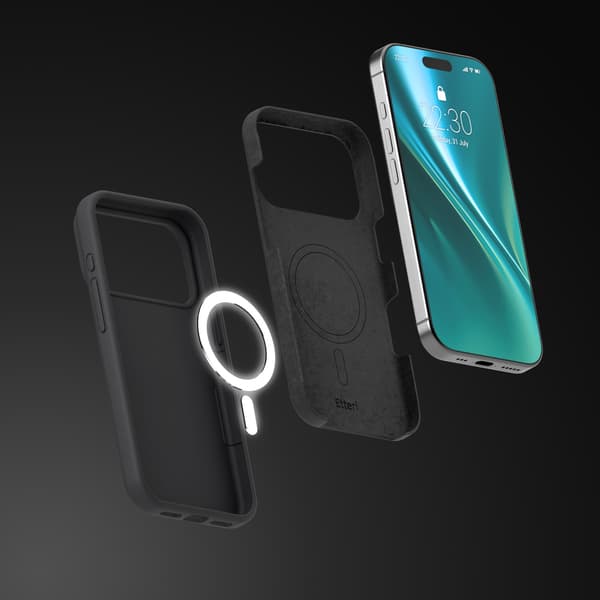 Etteri Silikon Mag-skal för iPhone 17 Pro Max / 18 Pro Max svart