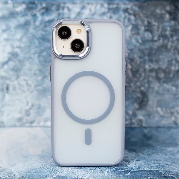 Frozen Mag skal för iPhone 16 Pro Max ljusblå