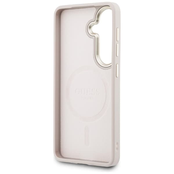 Guess fodral 4G Embossed Ring MagSafe för Samsung Galaxy S26 rosa