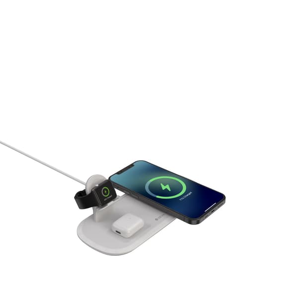 Devia trådlös laddare 3in1 Smart 15W vit vit