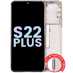 OLED-enhet med ram för Samsung Galaxy S22 Plus 5G (Service Pack) (Rosa Guld)