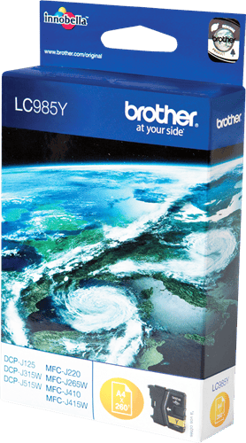 Brother LC 985Y Gul 260 sidor bläck