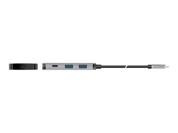 Club 3D CSV-1543 USB-C Hub 4 porte Grå grå