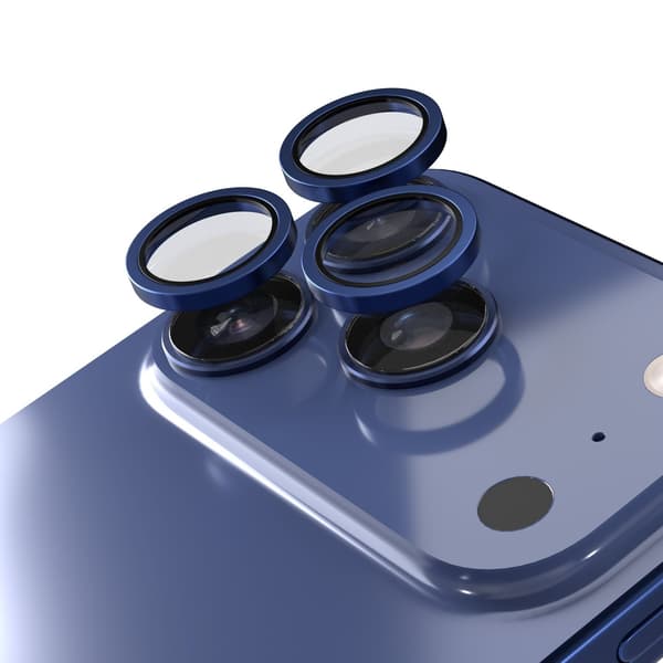 Kameralinsskydd för iPhone 17 Pro/Max blå blå