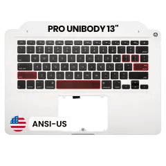 Toppfodral med tangentbord (ANSI US) för MacBook 13\" A1278 (2011-2012)