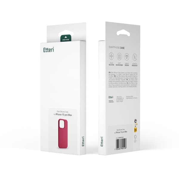 Etteri Silikonskal till iPhone 12 / 12 Pro 6,1\" hallon