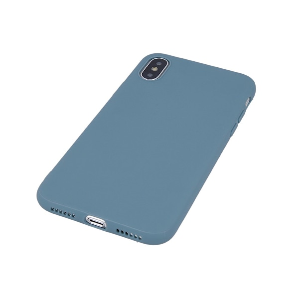 Matt TPU-fodral för iPhone 11 gråblå svart