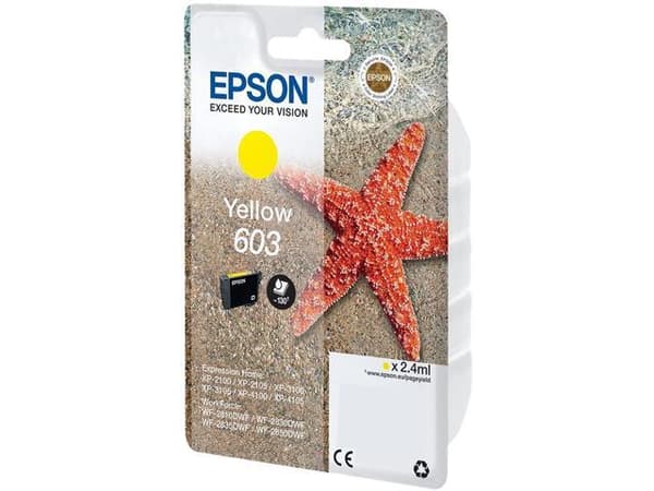 Epson 603 Gul 130 sidor bläck C13T03U44010