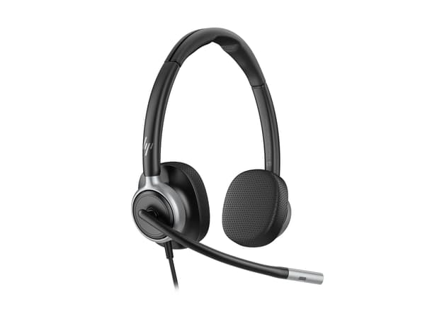 HP Poly Mission 625 Stereo USB Wired Kablet Kablet hörlurar svart