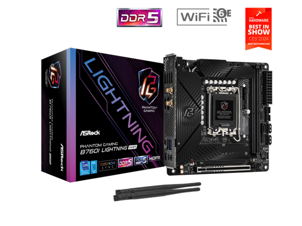 ASRock B760I Lightning WiFi Micro-ATX LGA1700 Intel B760