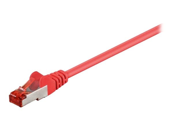 goobay CAT 6 SFTP, PiMF 15cm Patchkabel röd röd