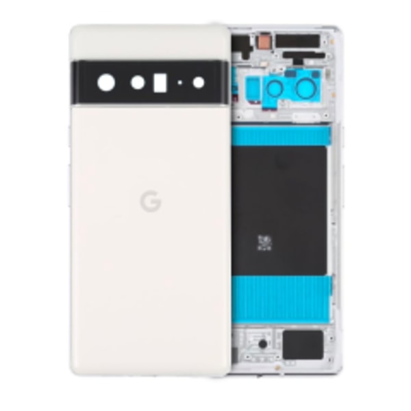 Baksida för Google Pixel 6 Pro (Äkta OEM) (Cloudy White)