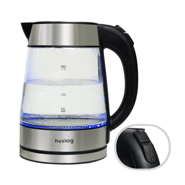 Huslog vattenkokare i glas 1,7L AK-0537 brun