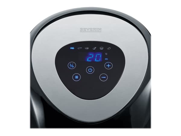 SEVERIN FR 2430 Airfryer 1.5kW Börstet rustfrit stål/svart svart
