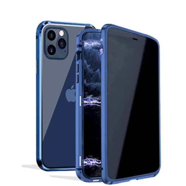 Sekretessskydd metallfodrall till iPhone 11pro max blå blå