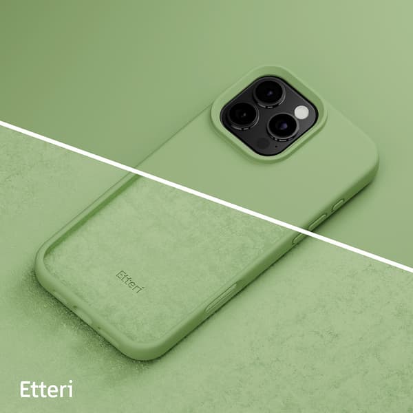 Etteri Silikonskal till iPhone 16 Pro Max 6,9\" ljusgrön
