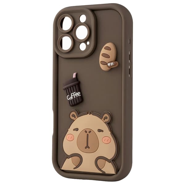 Ultra Trendigt 3D-skal för Samsung Galaxy S25 FE capybara