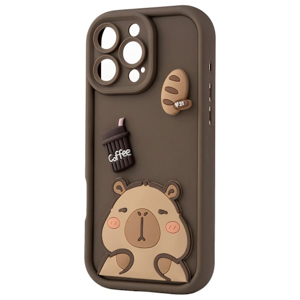 Ultra Trendy 3D-skal för iPhone 16 Pro Max 6,9\" kapybara